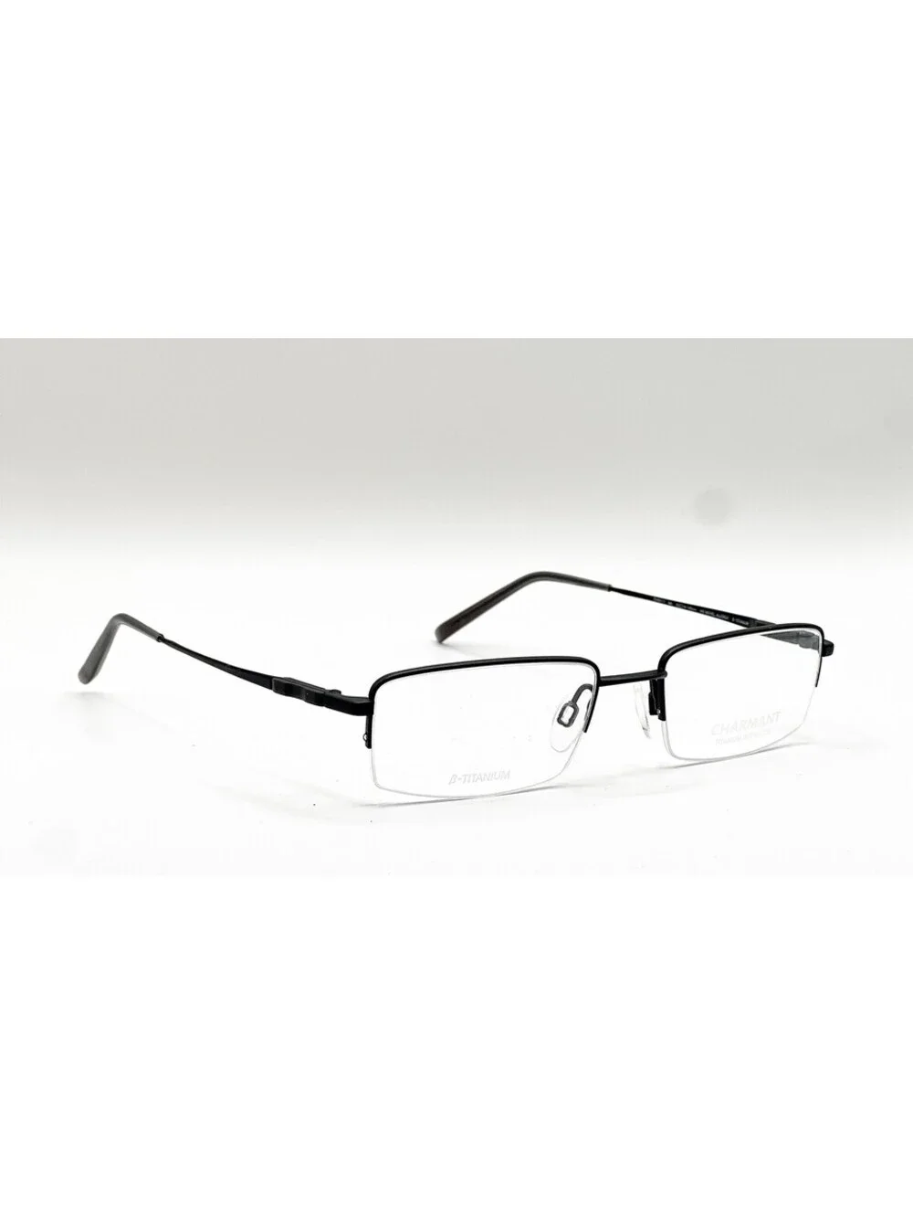 Charmant CH29111 BK Black Rectangle Authentic Eyeglass Frames 53-19